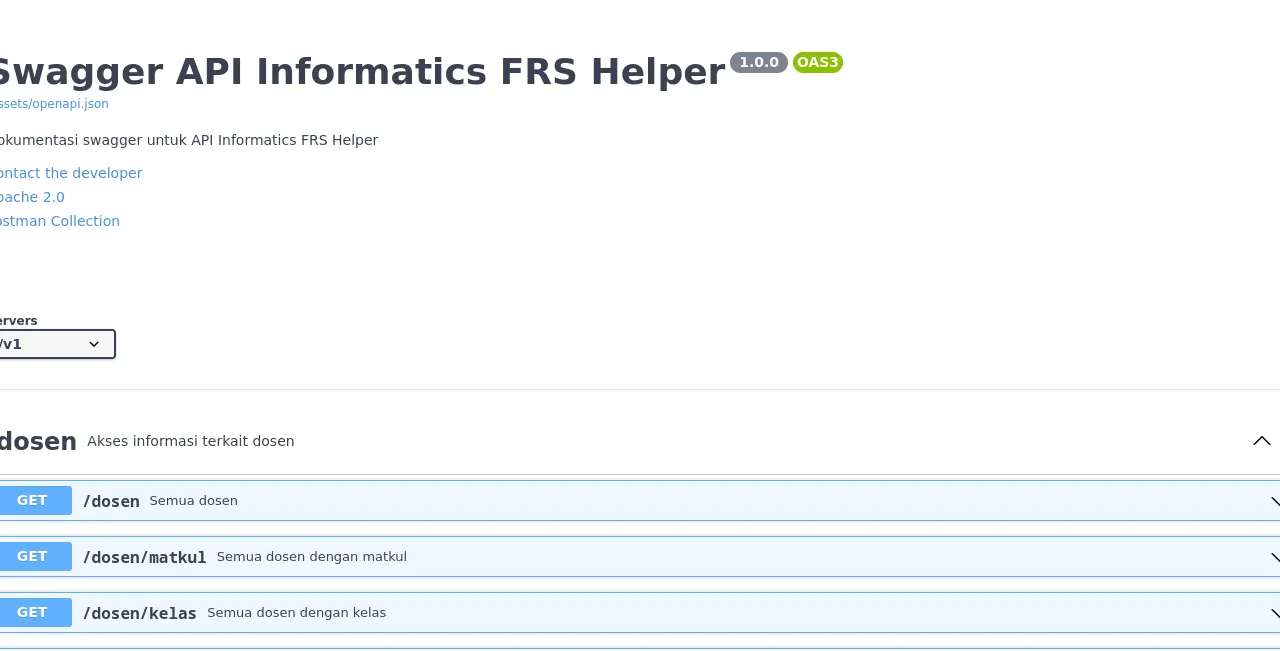 Informatics FRS Helper Public API